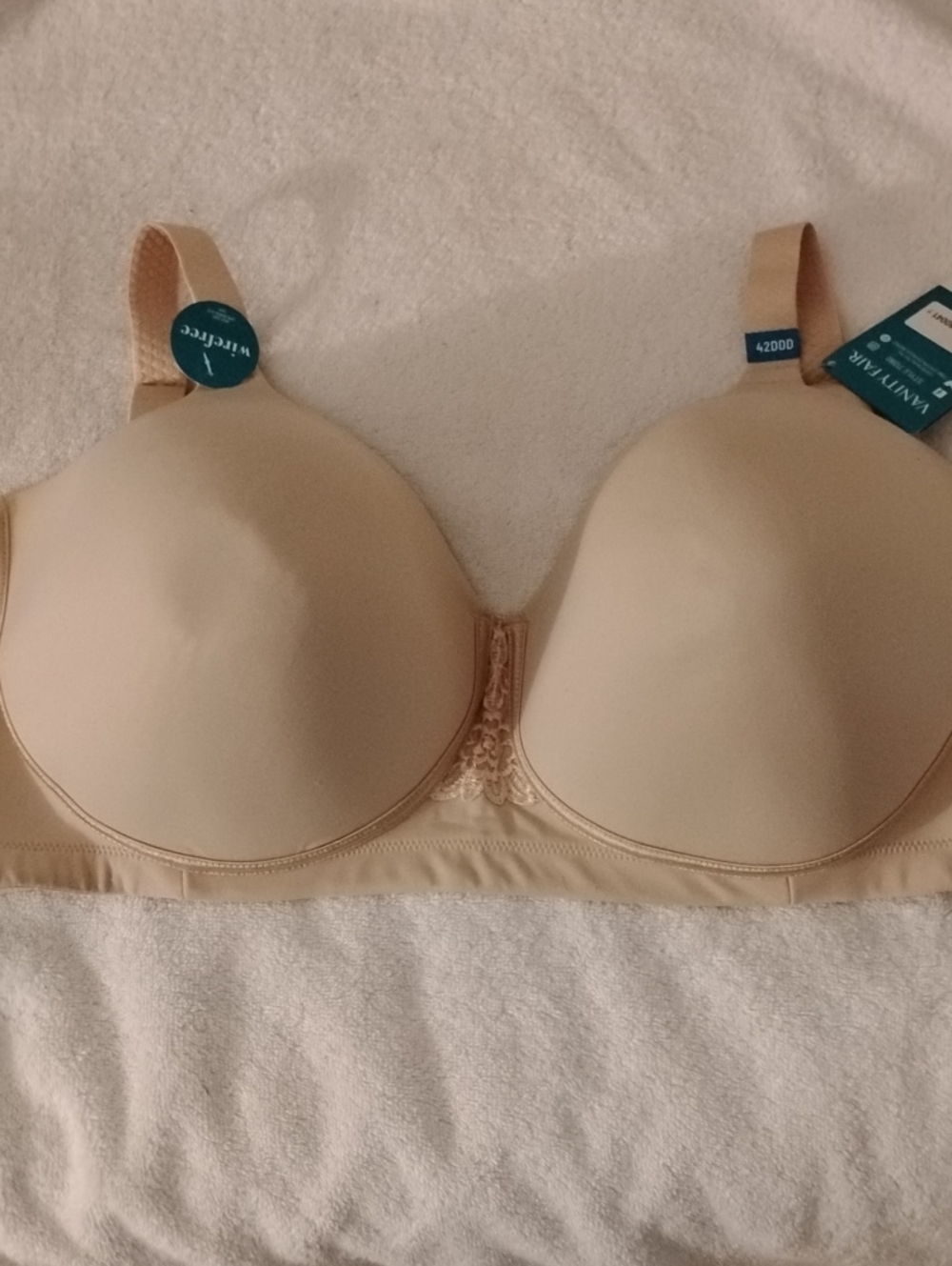 42 DDD Vanity Fair Beauty Back Full Figure Wirefree Bra New with tags